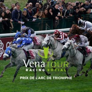 Venatour Racing Social advert promoting their Prix De L'Arc De Triomphe Tour