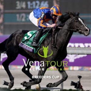 Venatour Sports Travel advert promoting their Horse Racing package to the Breeders Cup in San Diego.